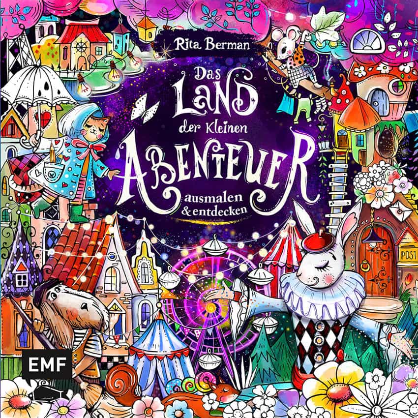 the land of little adventures coloring book cover